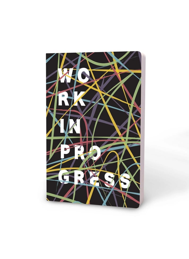 FACTOR NOTES دفتر ملاحظات مقاس A5 مغلف ناعم مع خطوط بسماكة 90 جرام و 160 صفحة - Image 1